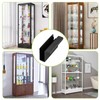 UFURMATE Glass Finger Edge Pull, 4Pcs Cabinet Finger Pull Handle
