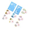 Unbranded 7styles Flower Butterfly Stencil Reusable Face Paint Kit for