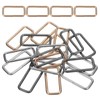 sourcing map 18Pcs Metal Rectangle Ring Buckles, 4/5" x 1"