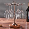 Desktop Iron 6 Bottles Wine Cup Rack Glass Holder Display