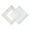 2Pcs Quilting Ruler Square Acrylic DIY Cloth Patch‑Work for Measuring