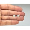 Palette and Paintbrush Stud Earrings 925 Sterling Silver