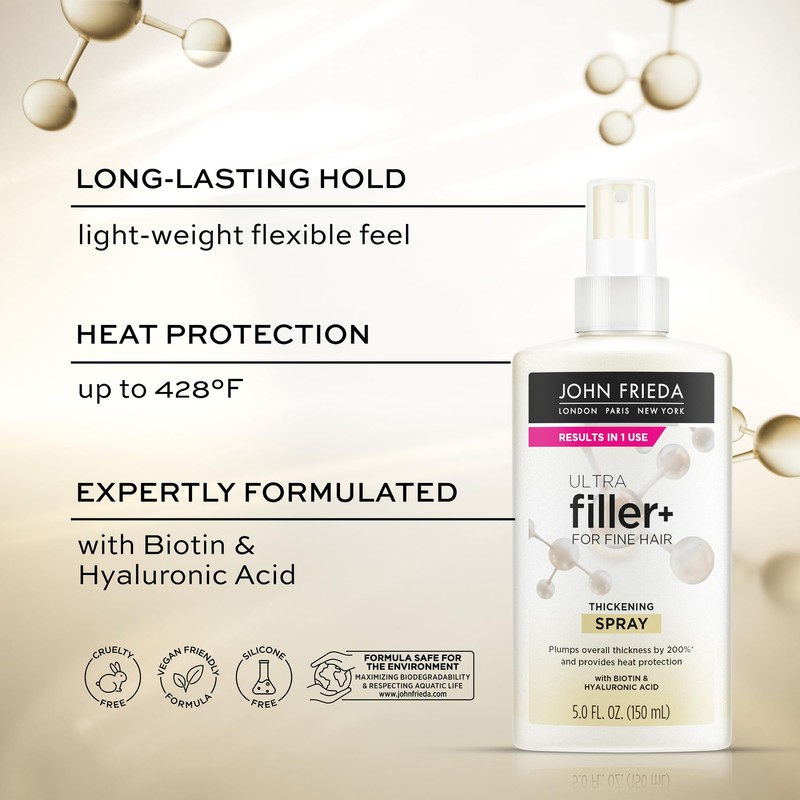 John Frieda ULTRAfiller+ Thickening Spray, Thickening & Strengthening Spray for