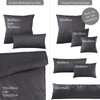 Pure Label Set of 2 Damask Mako Satin Pillowcases, Striped,