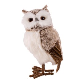 Kurt S. Adler 13.5-Inch Gray and Brown Owl Ornament