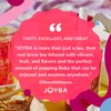 JOYBA Strawberry Rose Bubble Tea with Botanicals, 4 Pack, 12