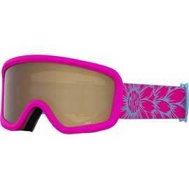 Giro Chico 2.0 Toddler Ski Goggles - Snowboard Goggles for Kids, Boys & Girls 2-4 - Pink Bloom Strap with Amber Rose Lens