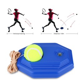 Maquina Tira Bolas De Tenis Pelota,Tenis Práctica Herramienta De Entrenamiento,Juego De Bolas De Rebote Incluido Pelota De Tenis Y Cuerda Elástica De Goma Accesorio para Entrenamiento De Tenis
