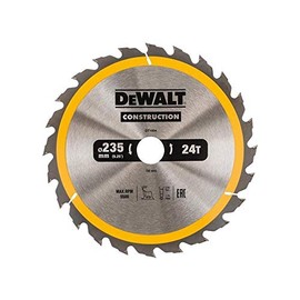 Dewalt DT1954-QZ DT1954-QZ-Hoja para construcción 235x30mm 24T, 235/30 mm 24WZ
