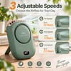 Portable Wearable Fan for Outdoor Use – 3-Speed Rechargeable Cooling