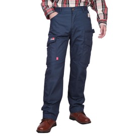 BOCOMAL FR Pants Cargo Pockets Lightweight 100% C Rip Stop Water Repellent Finish Flame Resistant Jeans Regular Fit