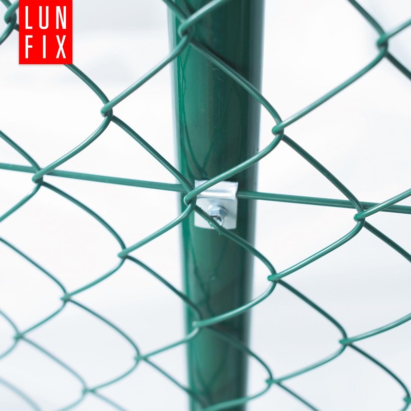 Mounting Clamp Rod Mat Fence Tension Wire Holder with Self-Tapping