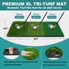 Golf Net, 10x7 Ft Golf Hitting Net with Tri-Turf Mat,