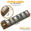 Weekly Pill Organizer - (Pack of 2) Extra Large Vitamin