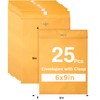 6x9Inches Clasp Envelopes,100GSM Heavy Kraft Paper,Manilla Envelopes Clasp Envelope Kraft