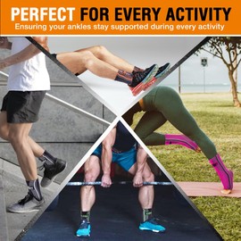 Doc Miller Ankle Compression Sleeve – Plantar Fasciitis Support, Toeless Neuropathy Socks, 20-30 mmHg, Achilles Tendonitis Relief Brace, Elastic Support for Swollen Ankles, Men & Women, 1 Pair