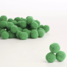 Factory Direct Craft Package of 600 Fluffy Green Craft Pom Poms 0.25" in Diameter for Crafting
