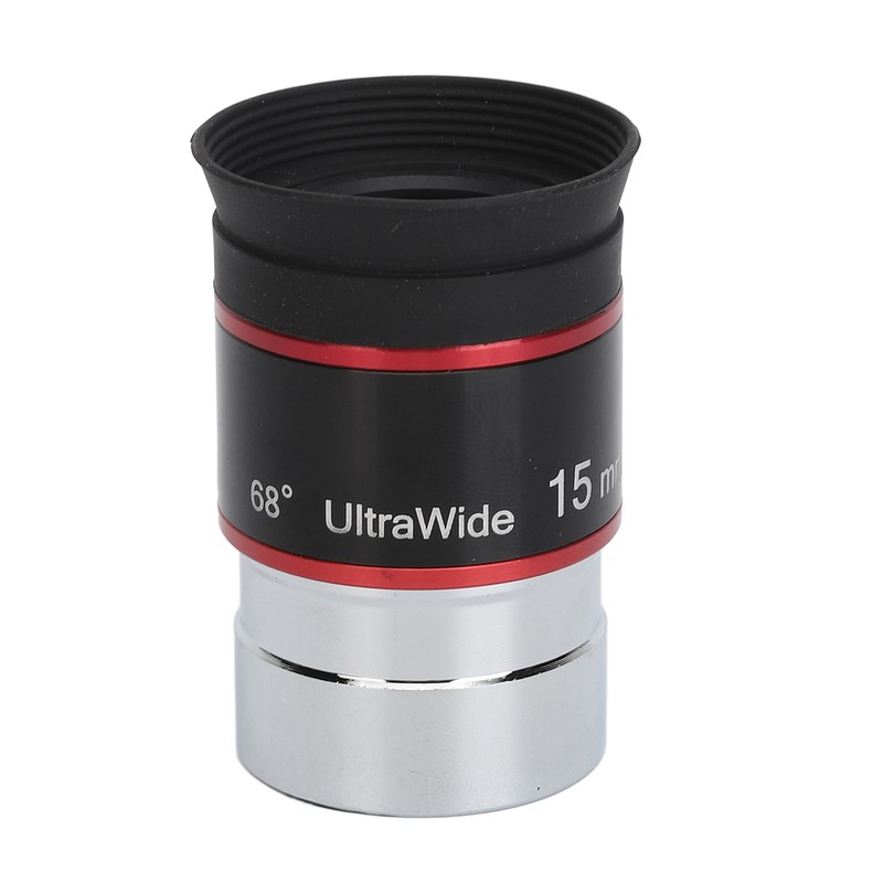 1.25in 15mm 68 Degree Ultra Wide Angle Eyepiece for Telescope