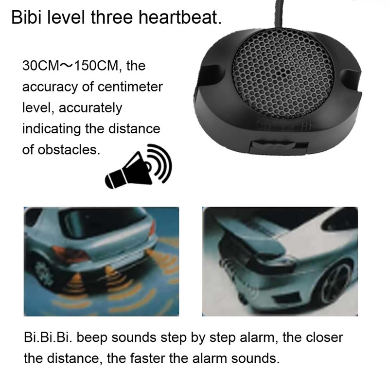 Car Auto Vehicle Reverse Backup Radar System, with 4 Parking