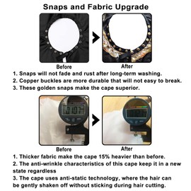 Capa de peluquero para hombre, capa de corte de pelo con cierre a presión, capa profesional de corte de salón, capa grande, impermeable, para estilista, 150 x 56 pulgadas (verde)