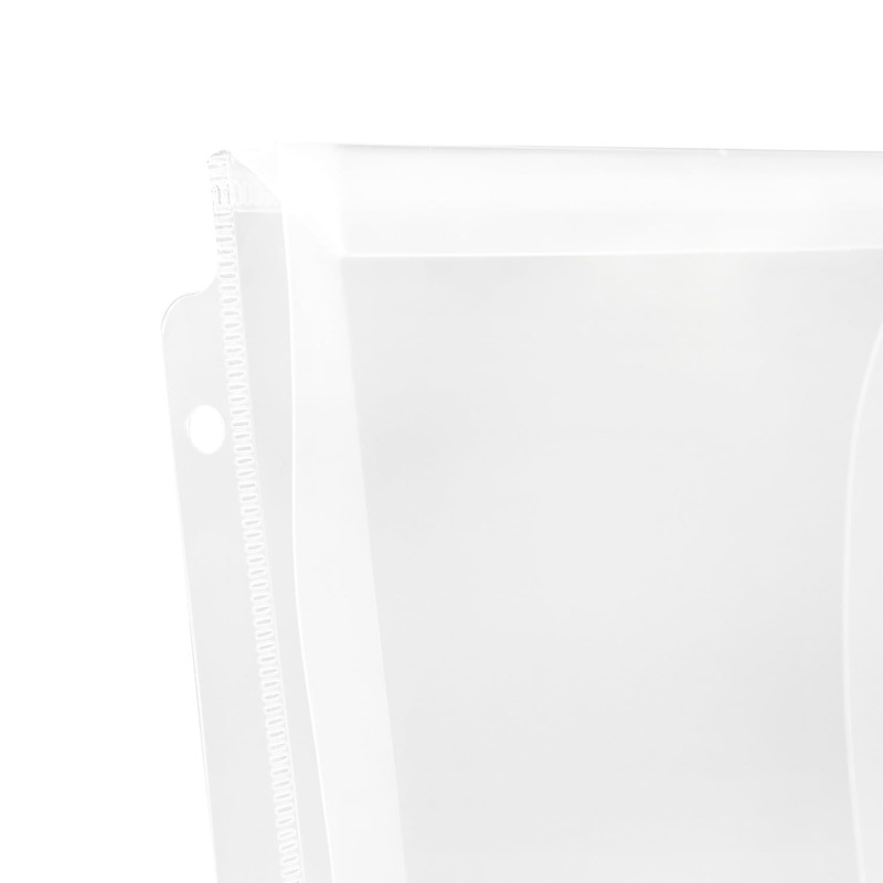 Idena 11126 Document Wallet A4 Plastic Sorting Folder in Transparent