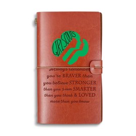 WHLBHG Girl Scout Travel Journal Scout Leader Gift Scout Life A6 Refillable Travel Writing Journals Diary Notebook (Always Girl ScoutA6)