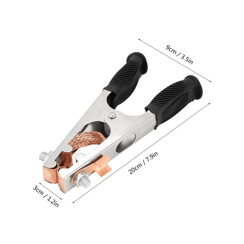 Black Welding Machine Ground Clamp 500a Ground Clamp With Rubber