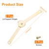 sourcing map 2Pcs Lid Support Hinge, 2.7"x0.8" 180 Degree Rotatable