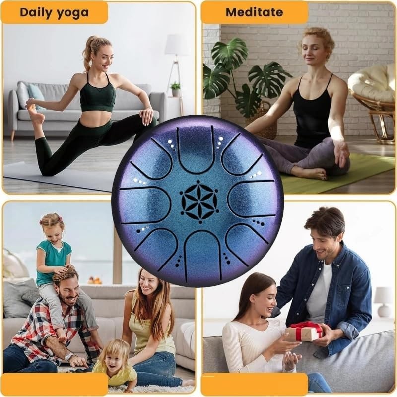 Professional Rain Drum for Outdoor Garden, Natural Chakra Drum for