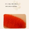 [Lyyxjsltd] Plush Faux Hair Fox Tail Keychain Elegant Key Ring
