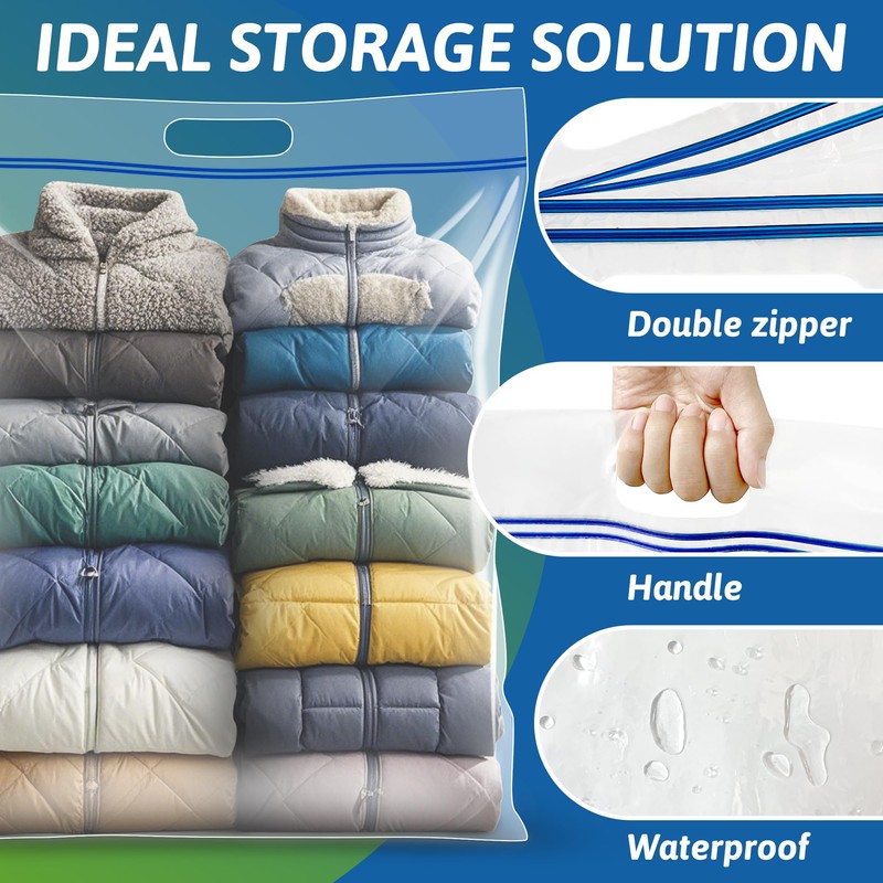 Extra Large 25 Gallon Storage Bags - 35” x 24”