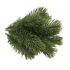 Fbaby 60 Packs Artificial Pine Branches, 5.5" Christmas Green Plants Pine Needles Branches Garland for DIY Garland Wreath Embellishing and Home Garden Decoration