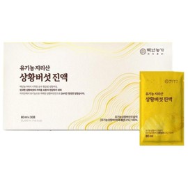 [100 Years Farm] Organic Jiri Mountain Jangsu Sanghwang Mushroom Essence, 80ml, 30 pieces / [백년농가] 유기농 지리산 장수상황버섯 진액, 80ml, 30개