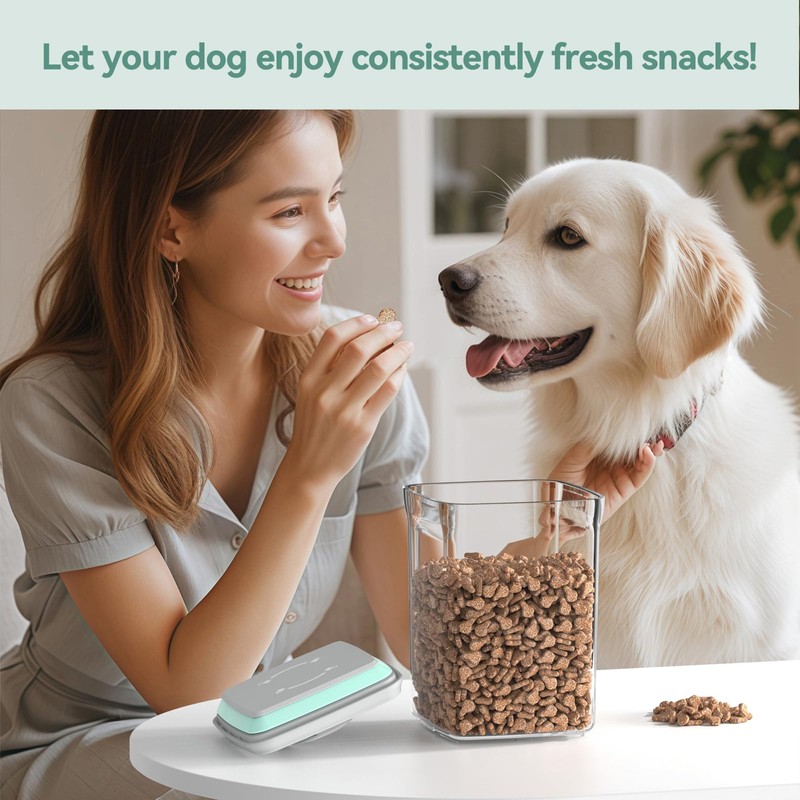 FAFAFLYER Dog-Cat POP Treat-Airtight jar-Container - 1.3 Qt/1.2 L and