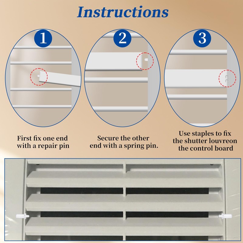 40 Pieces Plantation Shutter Repair Tool Set 20 Pcs Louvers