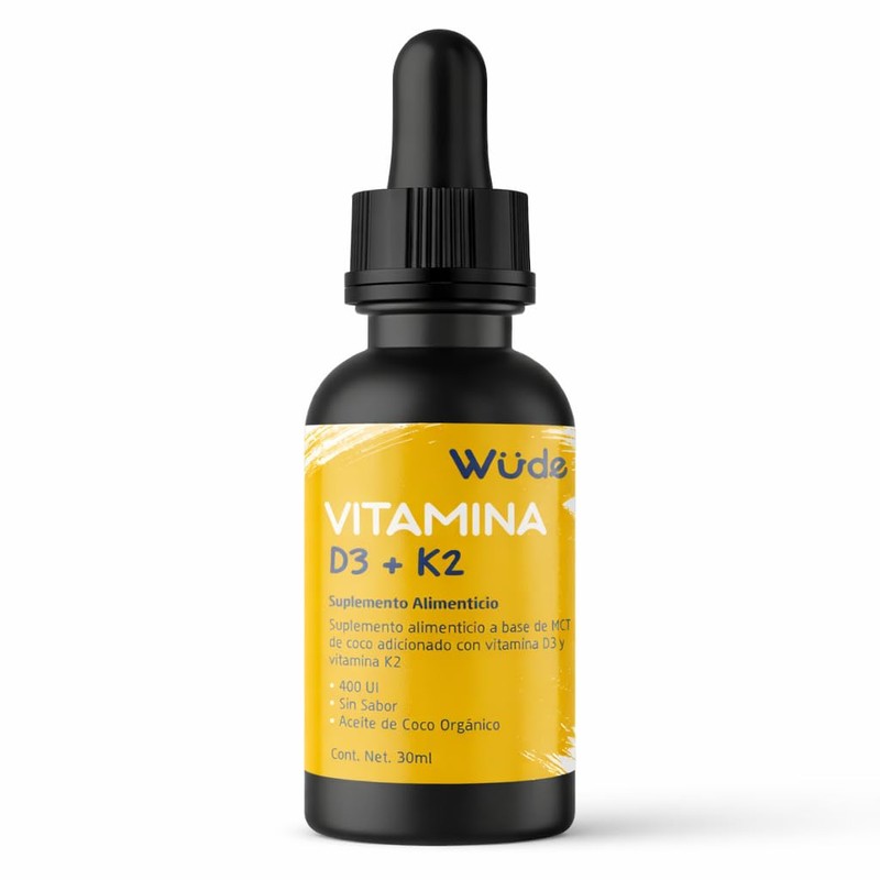 Vitamina D3 + K2 en gotas 30ml, suplemento diario, sin