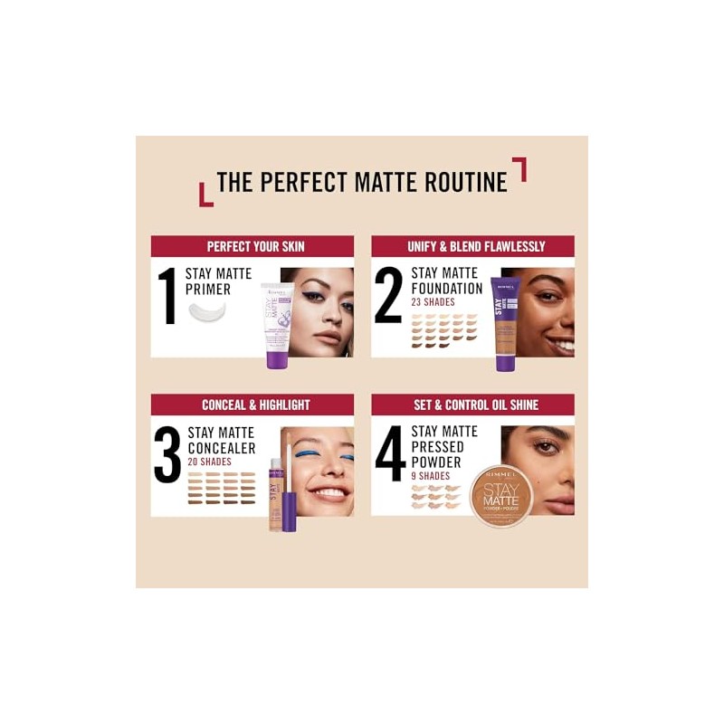 Rimmel Stay Matte Concealer, Fair, 0.23 Fluid Ounce