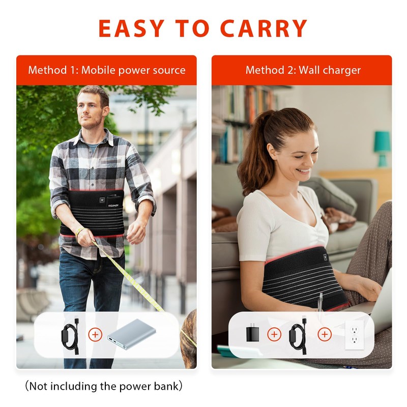 Red Light Therapy Belt for Body Comfort - APP-Controlled Wearable