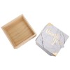 2 Set Wedding Wooden Gift Box PVC Exquisite Candy Packaging