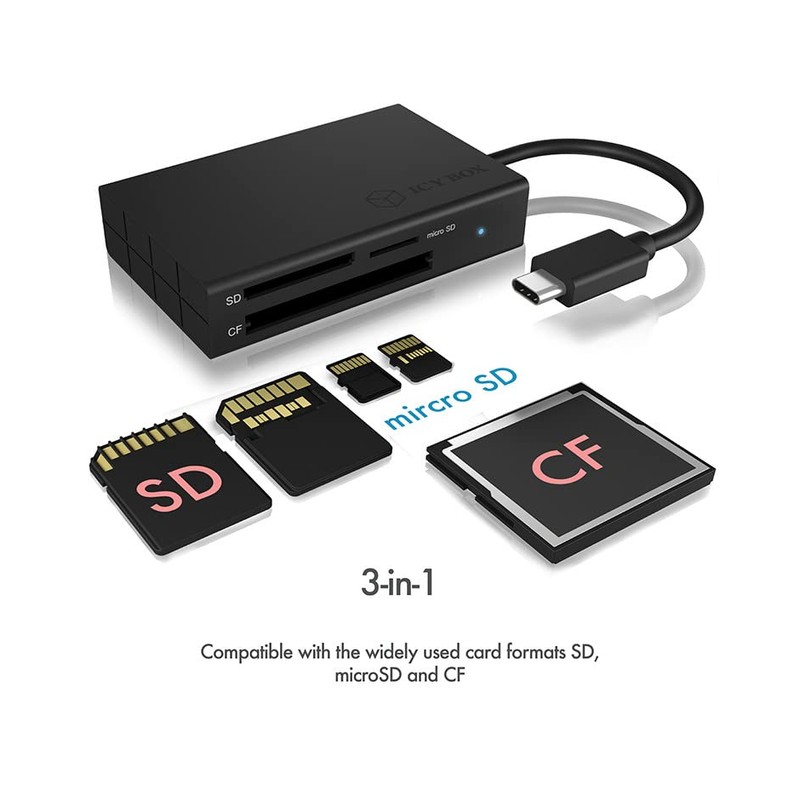 ICY BOX IB-CR401-C3Type-C USB Memory Card Reader