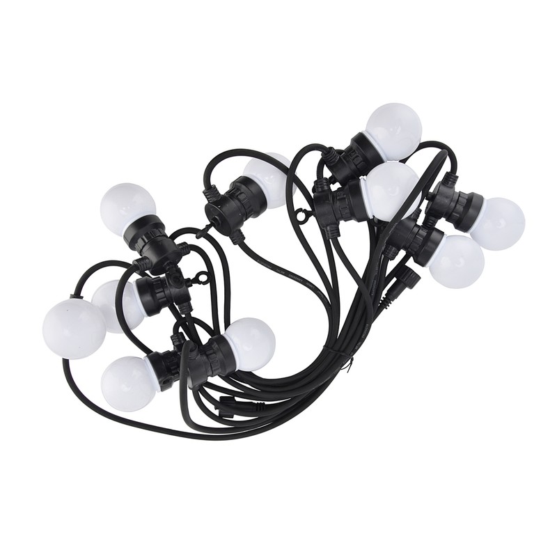 G50 Bulb String Light 5M 10LED White Globe Bulb Decorative
