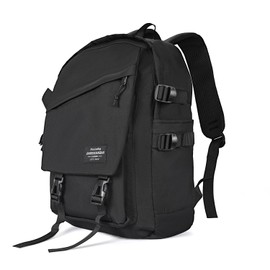 Cityflee Casual Daypack Backpack with 15.6-inch Laptop Compartment for Men and Women, Water Resistant Laptop Backpack, Lightweight Large Capacity Travel Backpack, Black