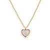 Sonateomber White Stone Heart Choker Necklace for Women Girls, Valentine