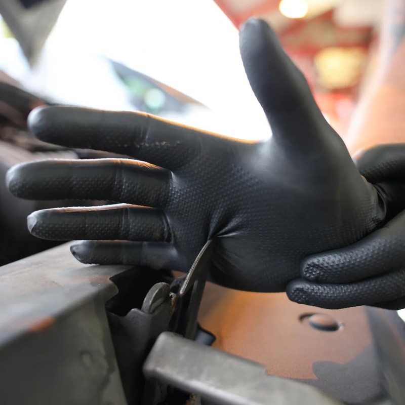 TG TOUGH GLOVE Gator Gripz Nitrile Gloves (Pack Of 50)