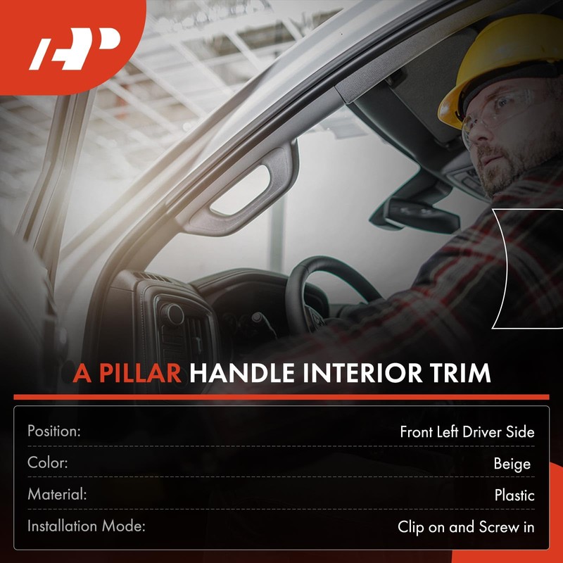 A-Premium Front Left A Pillar Grab Handle Molding Trim -
