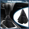 INFINAUTO Car Shift Boot Cover Universal Gear Shift Knob Boot