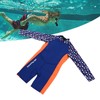 Children Diving Suit 2.5mm Neoprene Rubber Nylon Long Sleeve Blue