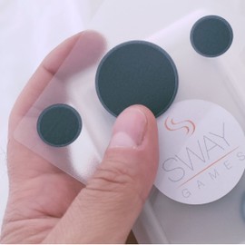 Sway Baraja 100% de plástico Transparente (Negro)