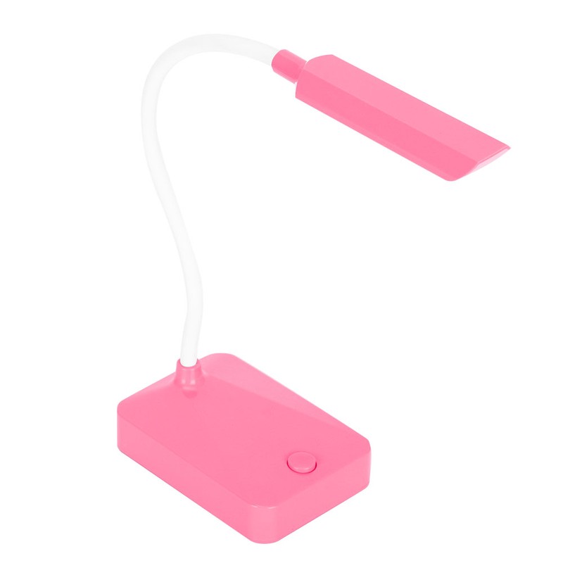 2 Sets LED Desk Lamp Pink Flexible Gooseneck Foldable Home