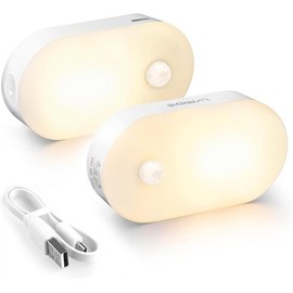 Lyridz Rechargeable Motion Sensing Night Light, Wireless LED Closet Light, Adjustable Brightness for Wall, Kitchen, Hallway christmas 2024 ornament - Color: Warm White